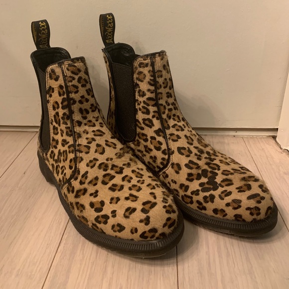 leopard fur doc martens